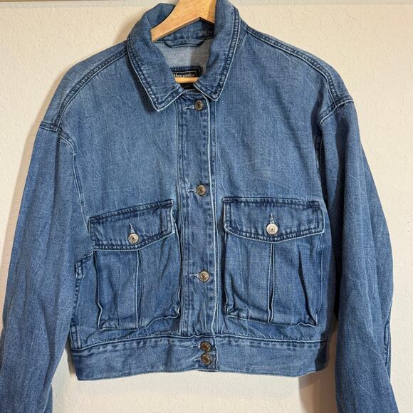 Women's Abercrombie & FItch Denim Blue Jean Jacket Size Medium - Picture 1 of 8